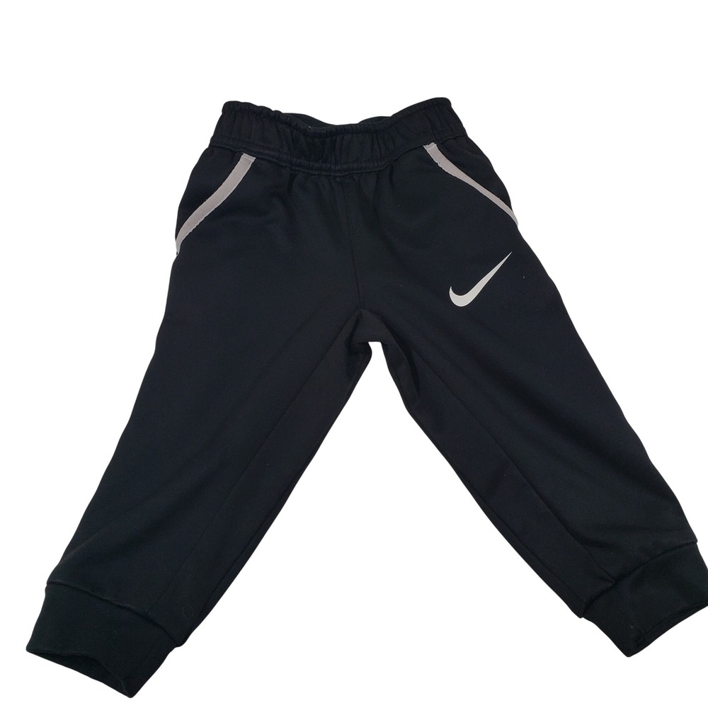 Nike Dri-FIT‎ Toddler Boys Black Track Pants Athletic Joggers Size 2T